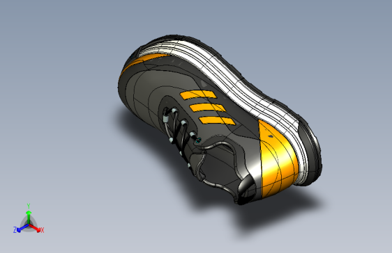 阿迪达斯运动鞋三维造型设计--855770-60