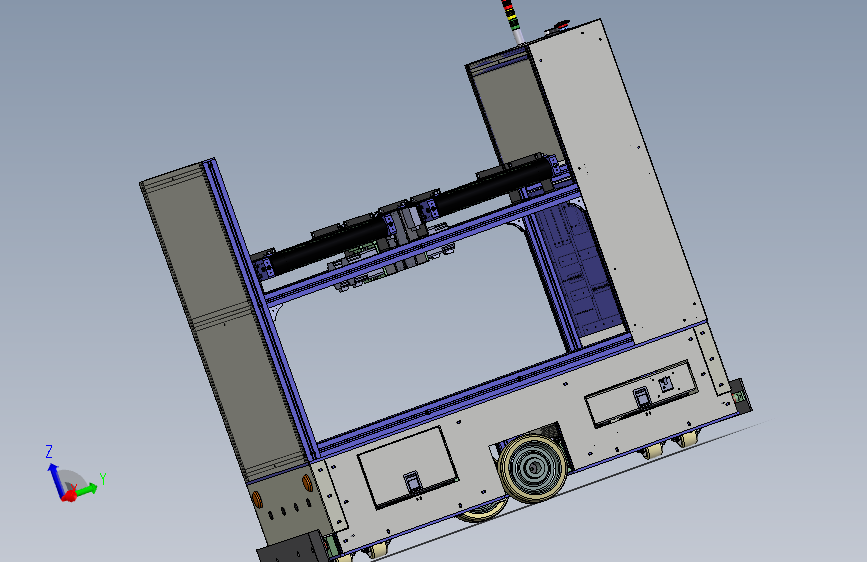 带小型输送带的AGV小车  x_t格式