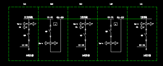 三进线两母联CAD图纸