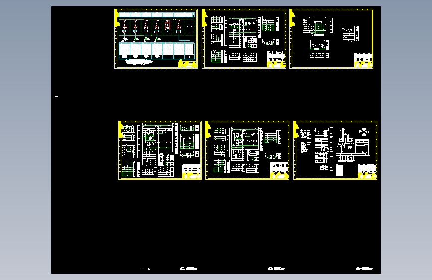 10KV高压配电一次系统图和二次原理图
