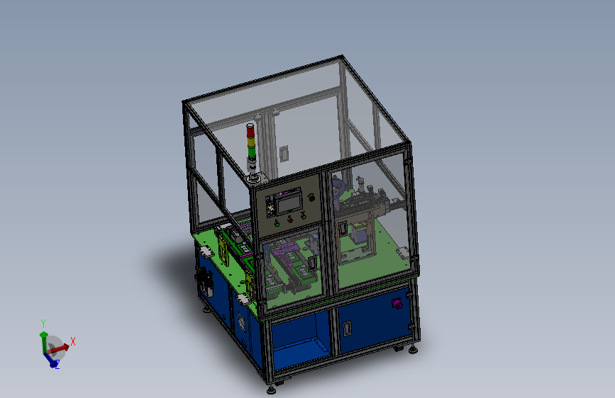 自动检测机总装配图