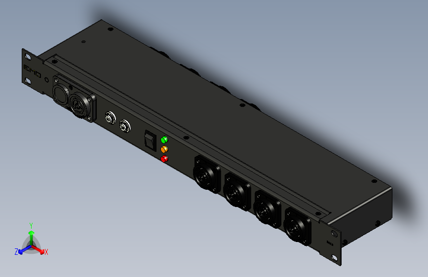 带过流保护的电源配电板