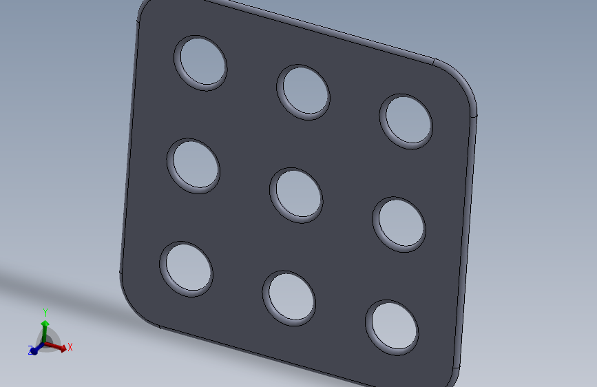 带孔的金属方板