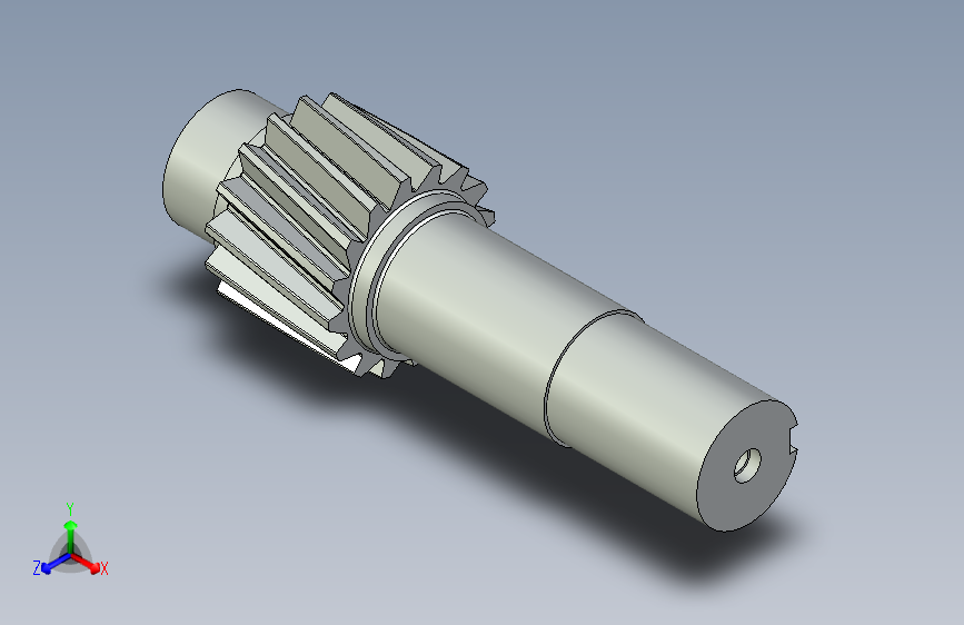 固体轴切割小齿轮