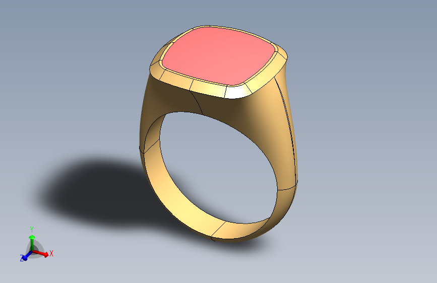 华丽设计的金戒指