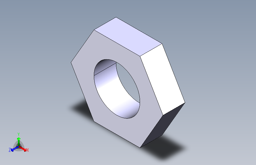 基本功能的螺母模型