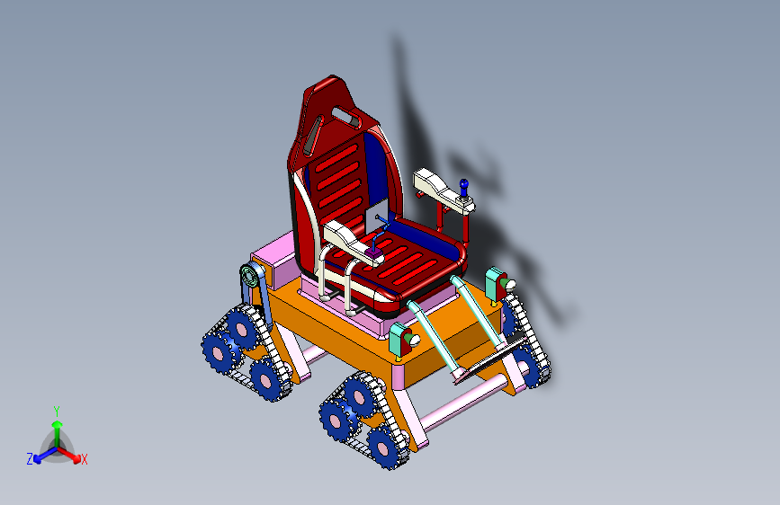 全地形三角履带轮椅
