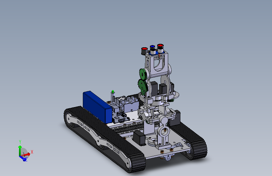 3D扫描机器人履带车