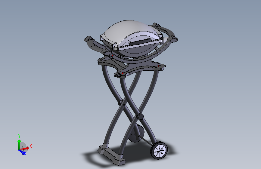 便携式电烤架和支架