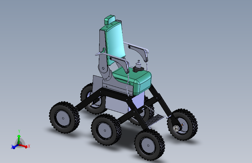 摇杆转向架轮椅