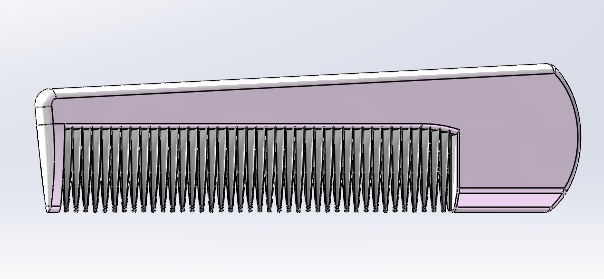 简约梳子产品设计