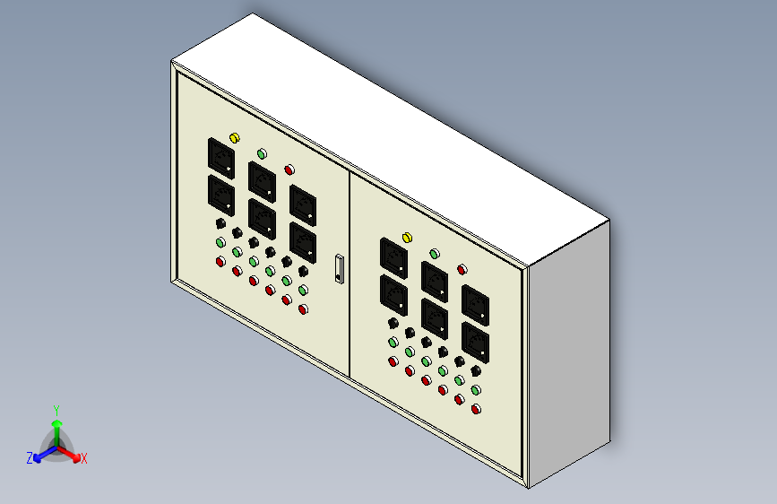 非标控制柜卧式12支路