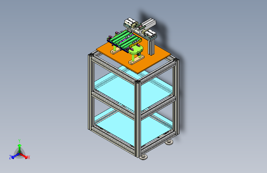 集成模块上料自动切换工装