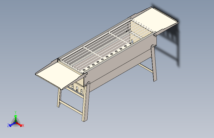 可以折叠烧烤箱
