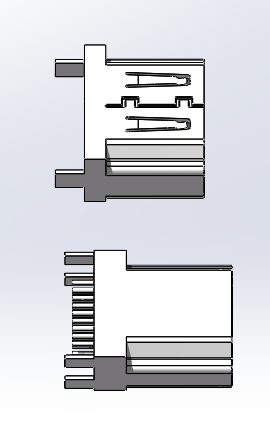 电子配件接口模型