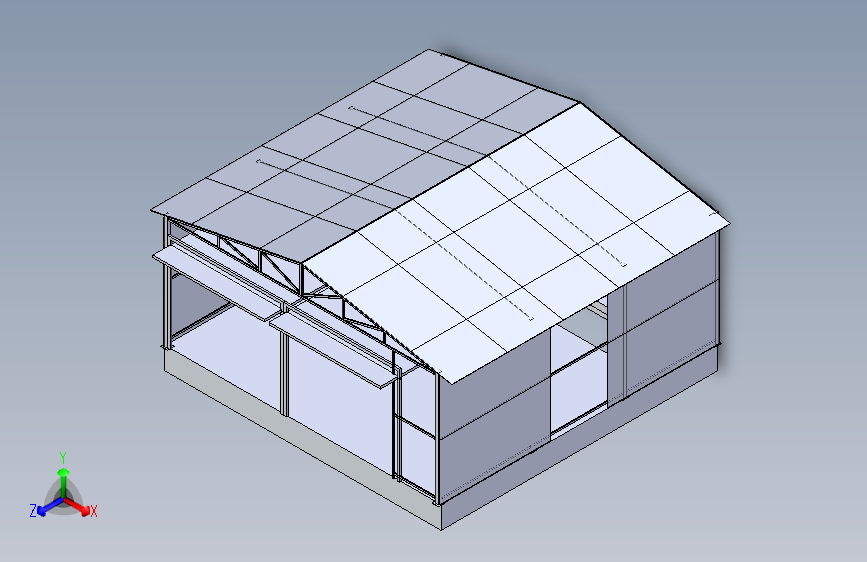 可容纳两车的6x6车库