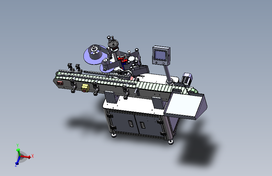 T21100全自动立式圆瓶贴标机