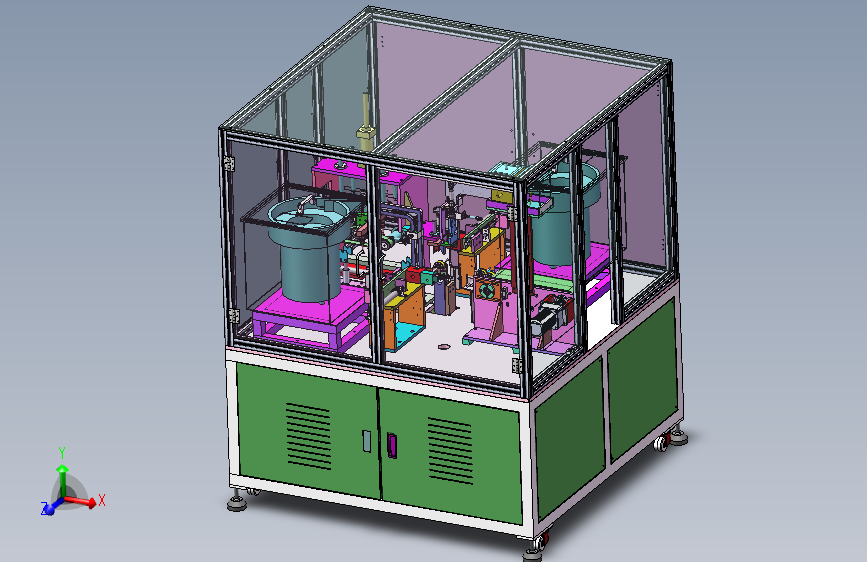 马达转子风叶自动组装机（附带涂金水工位系统）