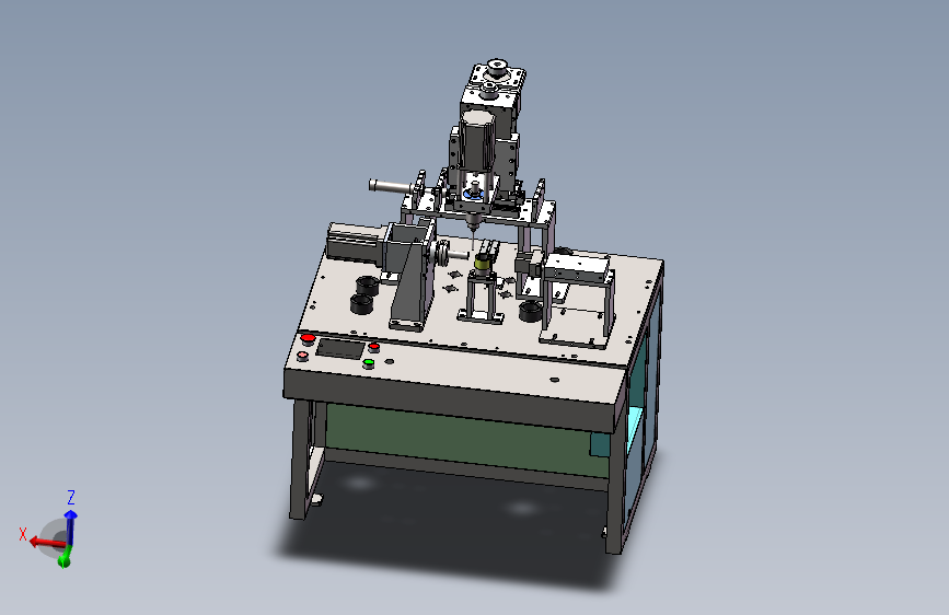 转子去毛刺设备总装图