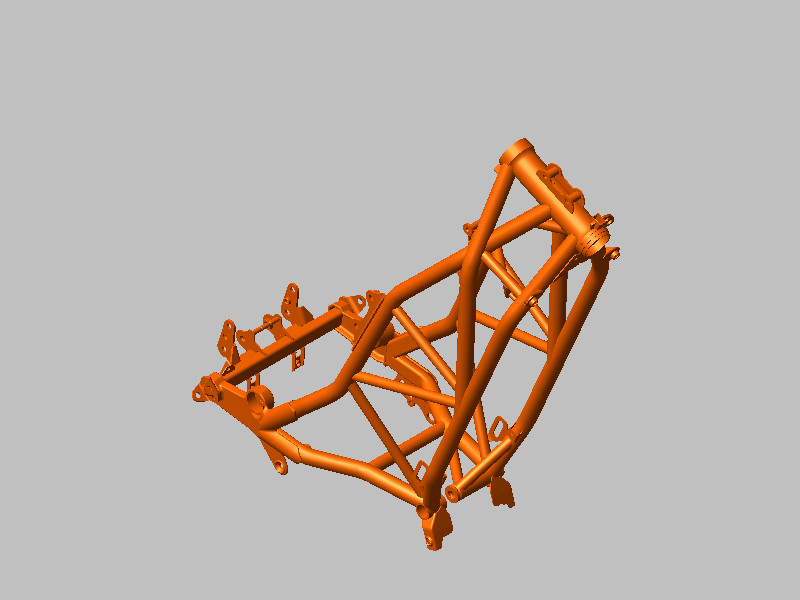 KTM RC8型摩托车车架