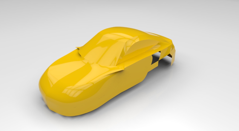 三维CAD图纸车模型-中望3D