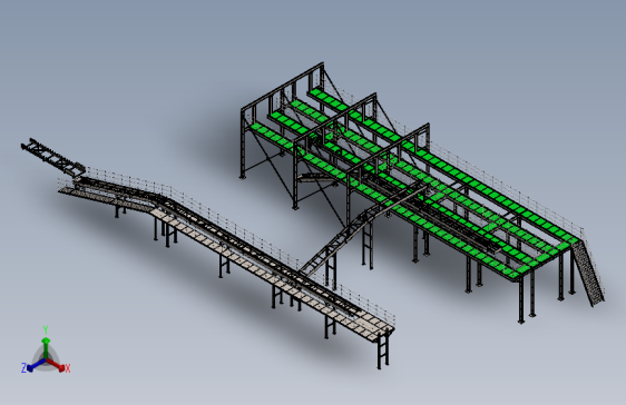 钢结构输送框架