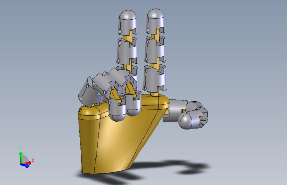 QW09机器人手  Inventor