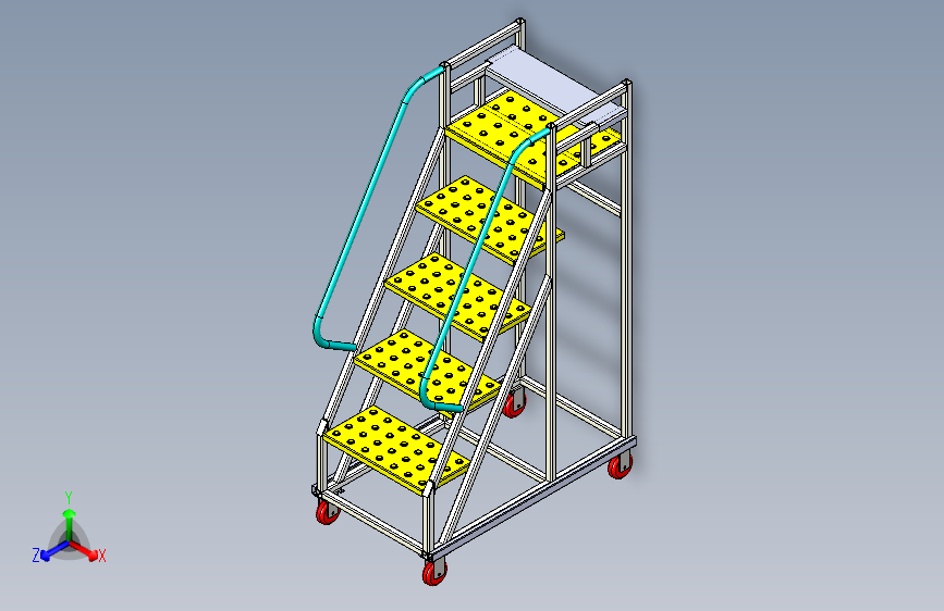工业移动登高梯