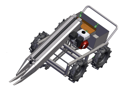 大蒜收获机SW三维模型 1549158