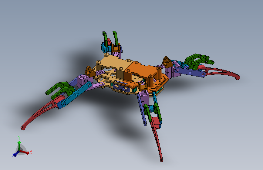 四足爬行机器虫