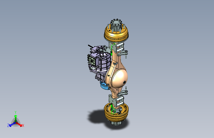 SEQ04集成电驱桥三维UG