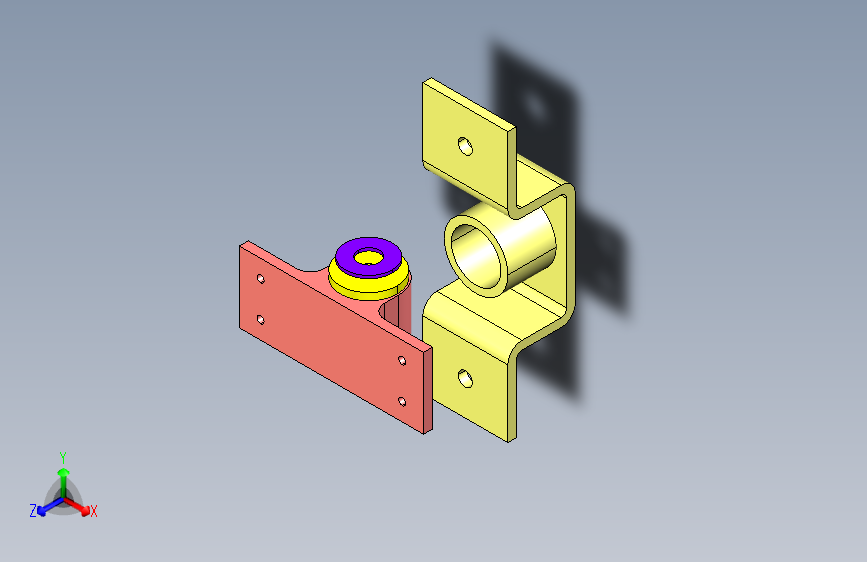 全约束的减震器组件