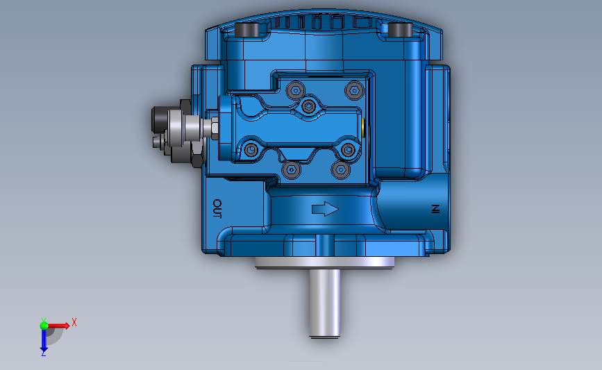 Continental Hydraulics-PVX-11or15B30-RF-P-1S17 俯视图