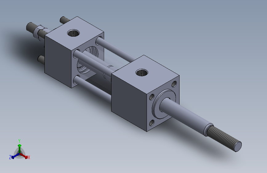 双作用杆式气缸