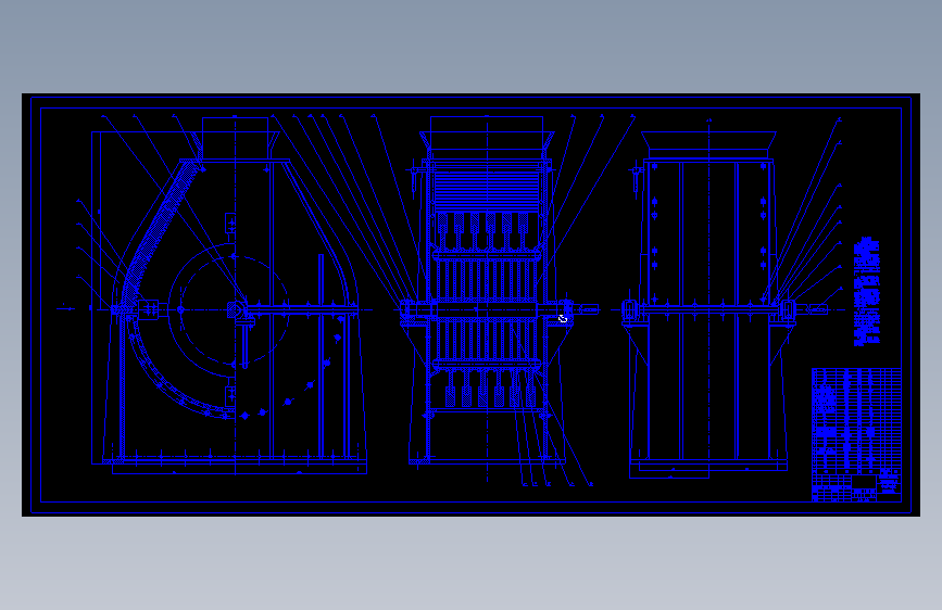 破碎机-单转子可逆式锤式破碎机设计