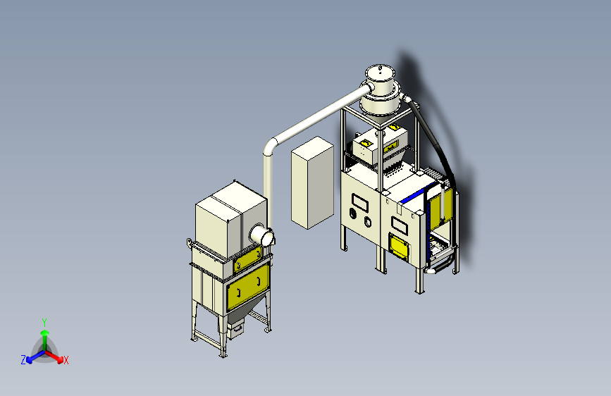 喷砂、吹净、除尘设备三维模型3D