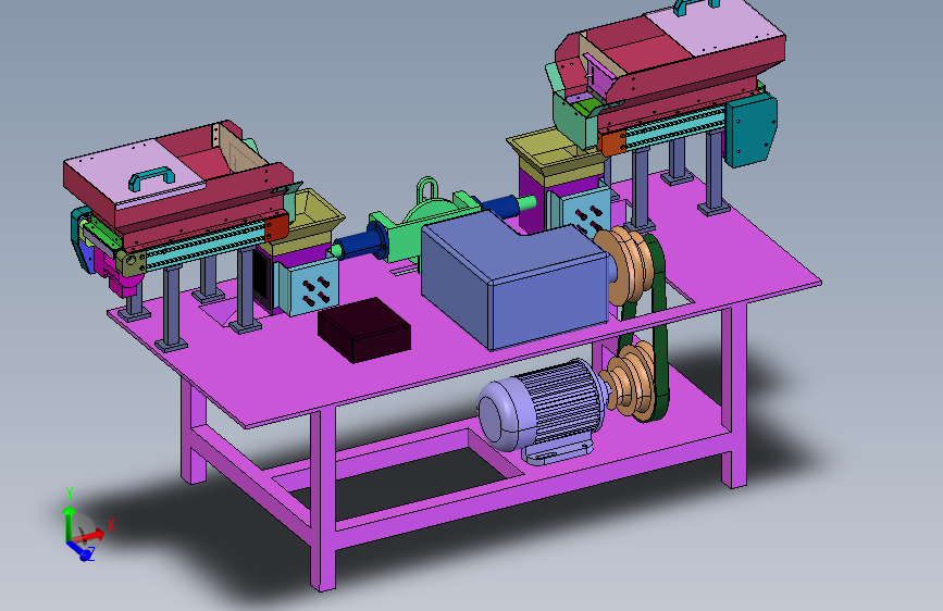 双工位萝卜切丁机 step格式