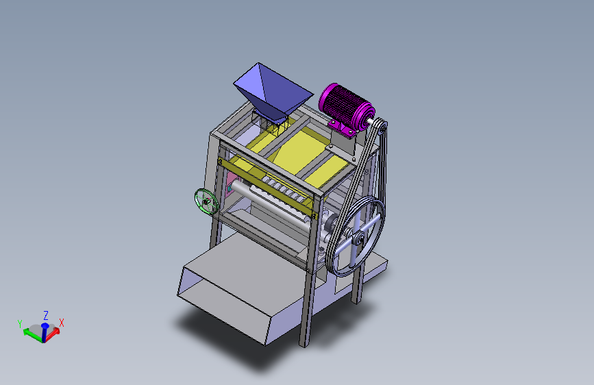 小型辊式核桃去壳机stp