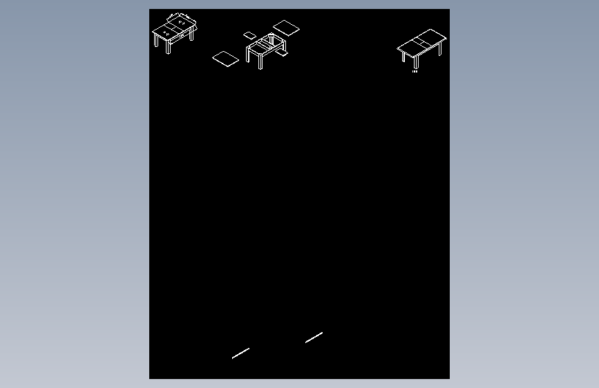 家具82803 收缩餐台