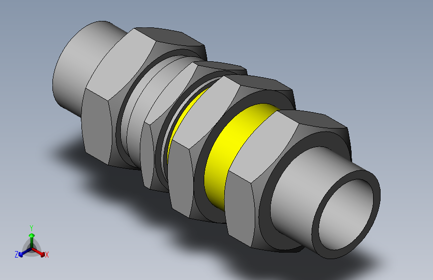 液压管接头三维模型（solidworks）