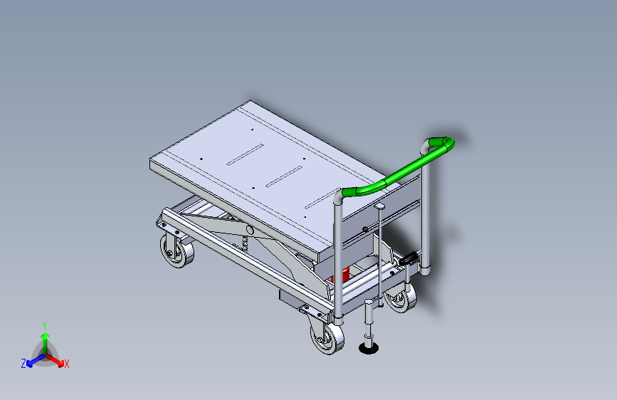 升降可折叠手推车