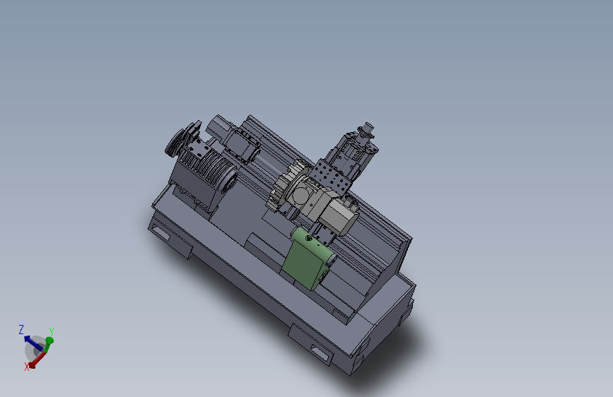 斜床身数控车床总装图 1062890==wb120
