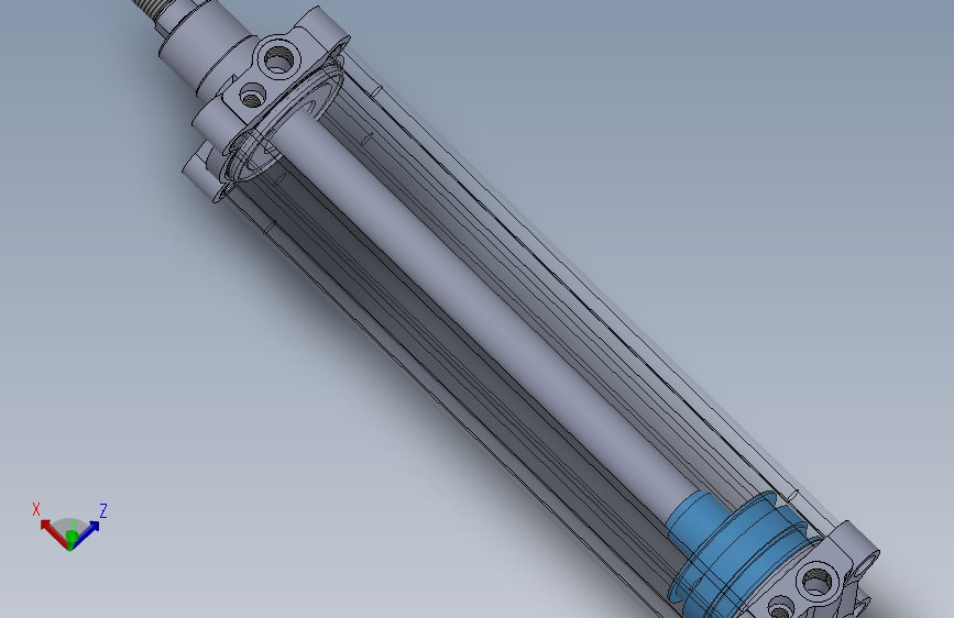 气动缸Rexroth Avantics 主视图
