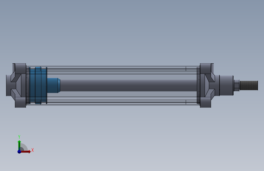 气动缸Rexroth Avantics 正面视图