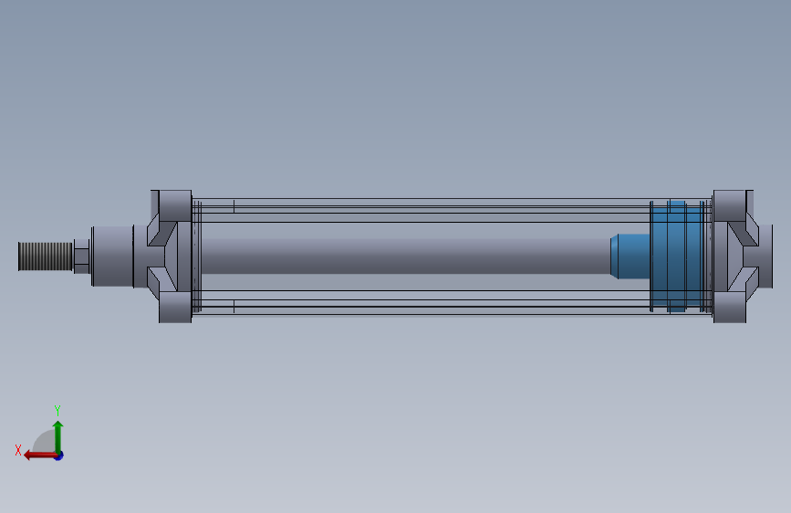 气动缸Rexroth Avantics 背面视图