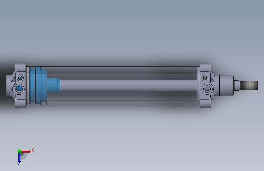 气动缸Rexroth Avantics 俯视图