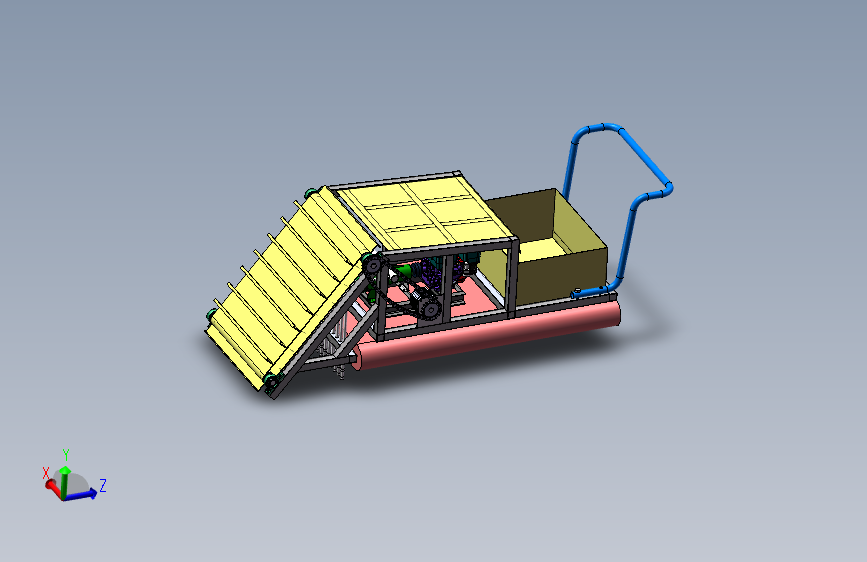 新型莲藕收获机设计【含SW三维图】