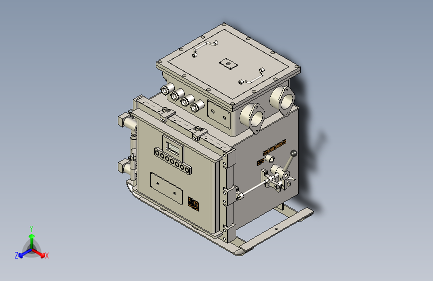 QJR-400矿用隔爆兼本安型真空启动器三维SW模型==819859=150