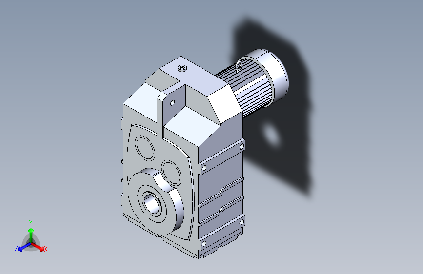 EWFN157斜齿轮减速机[EWFN157-157.8-YB-7.5kW╱6-90°-M5]