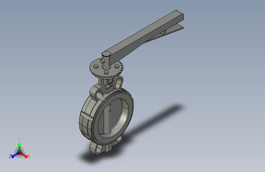 D71X铸钢对夹式蝶阀